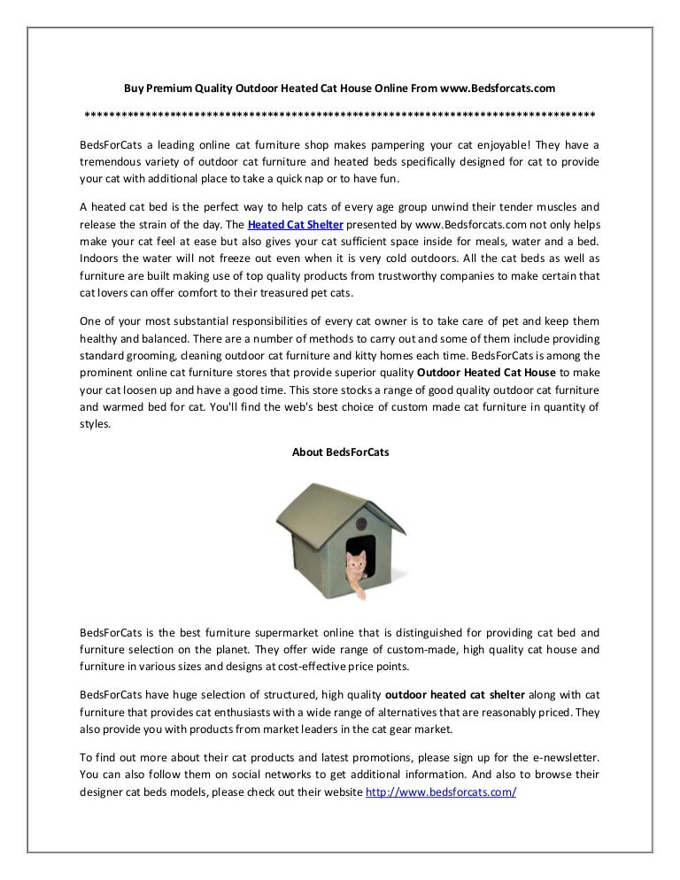 custom outdoor cat houses