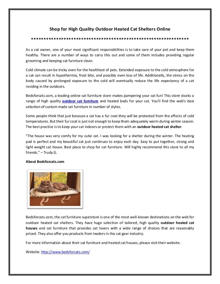 custom outdoor cat houses