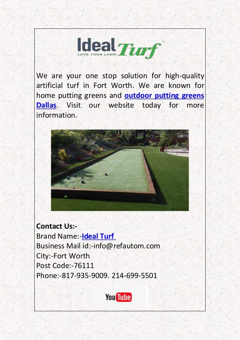 outdoor artificial putting green turf on Outdoor Putting Greens Dallas Ideal Turf