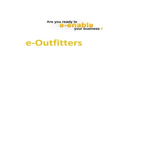 Outfitters e-Business Plan