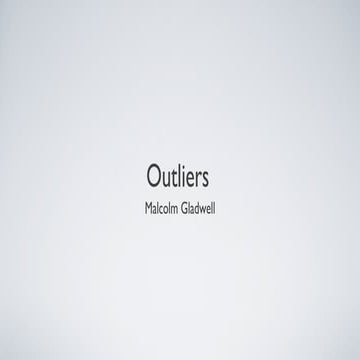 Outliers