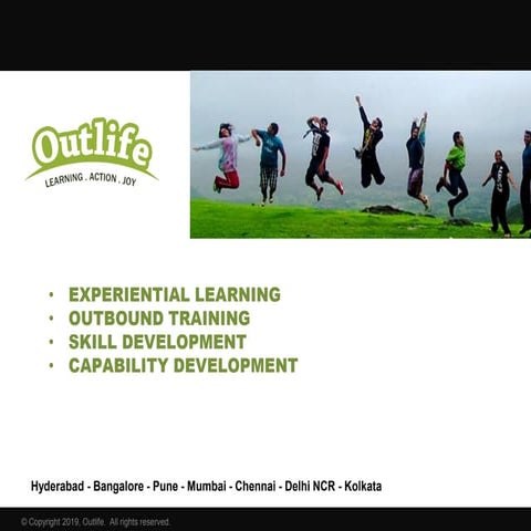 Corporate Outbound Experiential Learning Programs