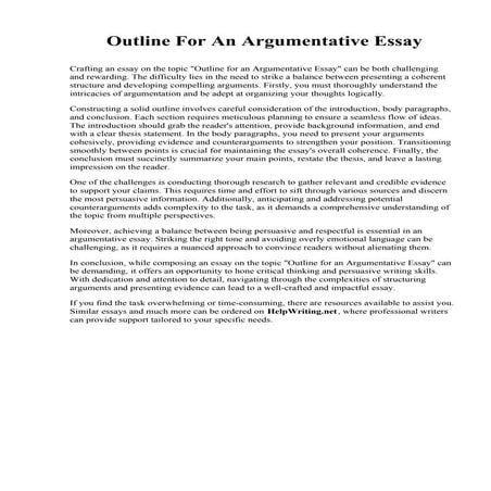 Outline For An Argumentative Essay.pdf