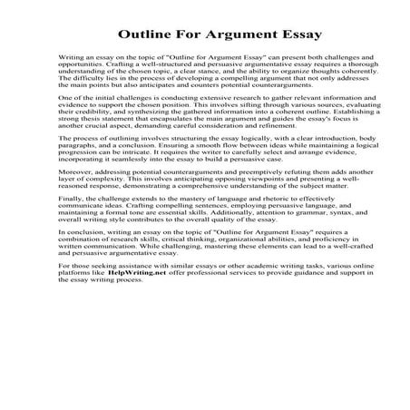 Outline For Argument Essay.pdf