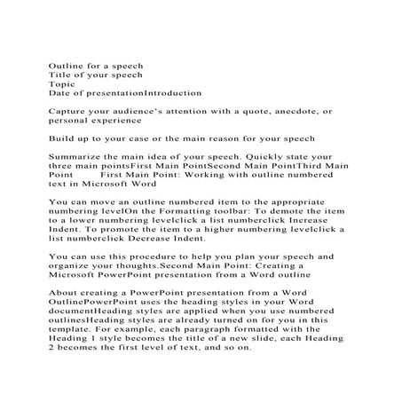 Outline for a speechTitle of your speechTopicDate of prese.docx