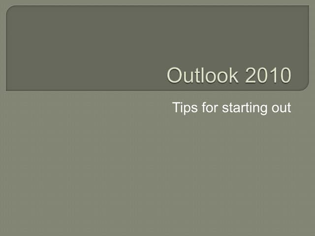 Outlook 2010