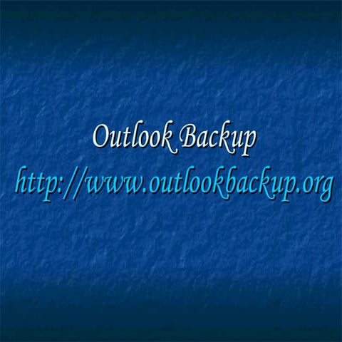 Outlook Backup