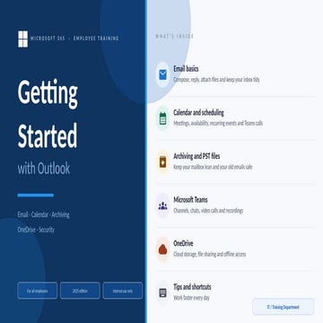 Comprehensive Microsoft 365 Employee Training: Mastering Outlook and ...