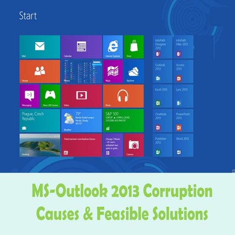 MS-Outlook 2013 Corruption Reasons with Solutions
