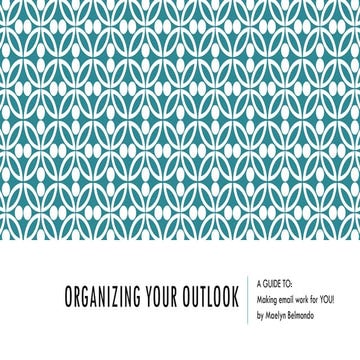Outlook Organization 