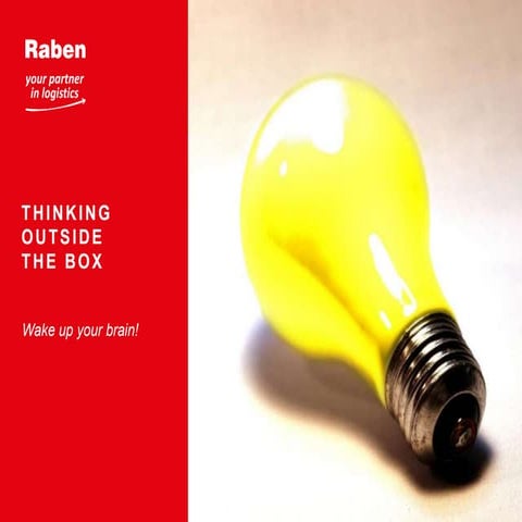 Out of the box - creativity training