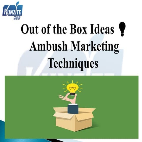 Out of the box ideas ambush marketing techniques