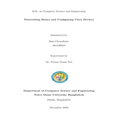 Internship report on Networking Basics and Configuring Cisco Devices