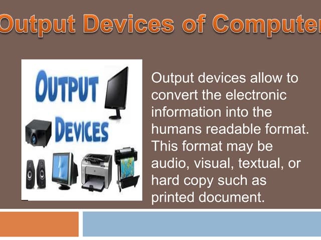Output Devices of Computer: List, Types, Examples, Functions, and Uses!!