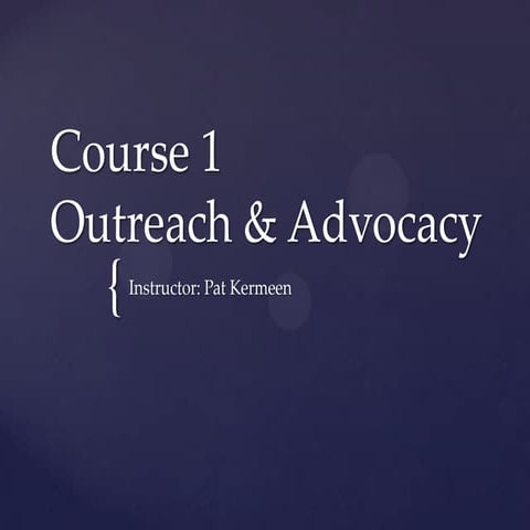 Outreach and advocacy course 1 (1)