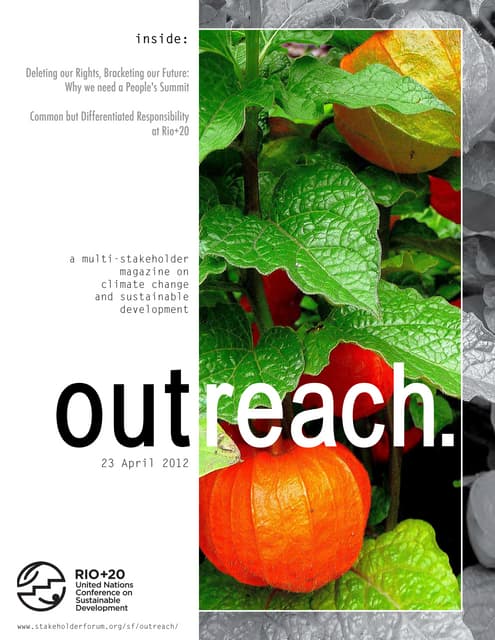 Outreach Magazine: Rio+20 April/May meetings Day1