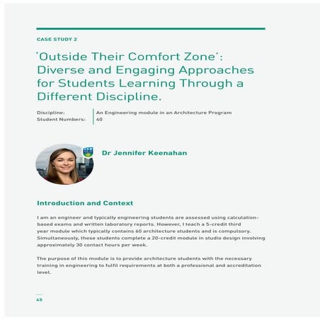 'Outside their comfort zone': Diverse and Engaging Approaches for Students Le...