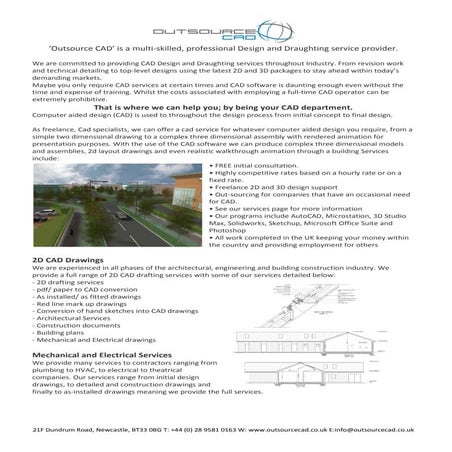Outsource Cad Brochure