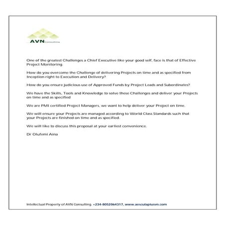 Outsourced project management services