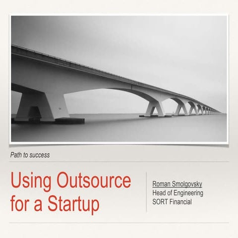 Outsource for a startup