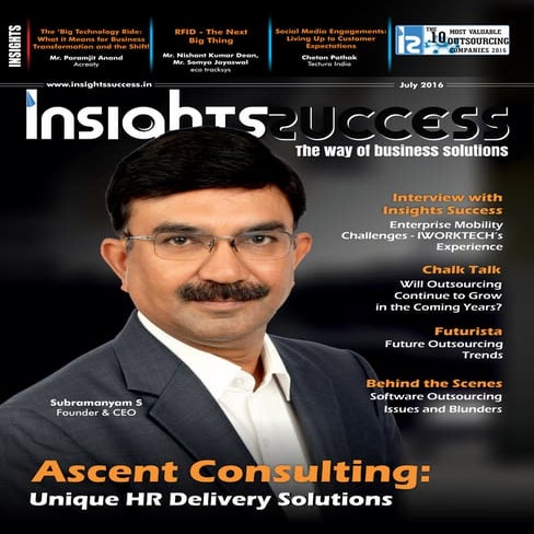  Insights success The 10 Most Valuable Outsourcing Companies 2016