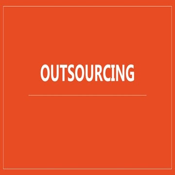 Outsourcing