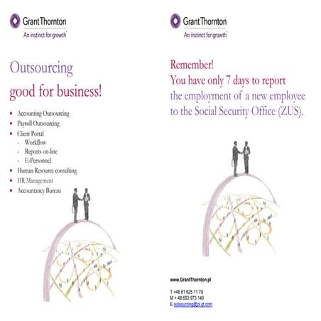 Outsourcing good for business (7 days)
