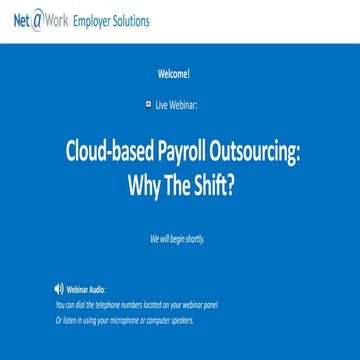 Cloud-based Payroll Outsourcing:  Why The Shift?