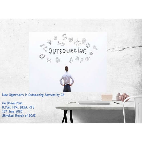Outsourcing service by CA   Sivakasi branch of ICAI