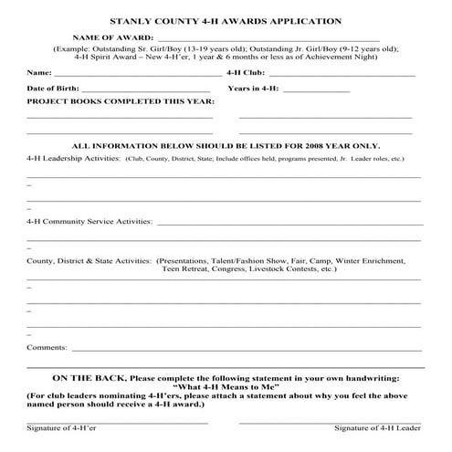 Outstanding 4 Her Award-form | DOC