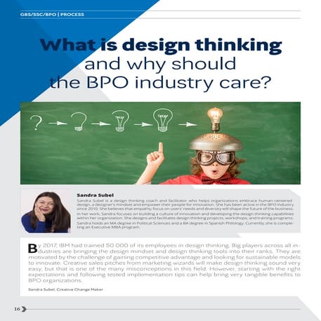 What is design thinking and why should the BPO industry care?