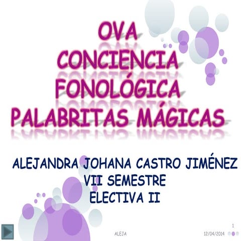 Ova conciencia fonemica ya