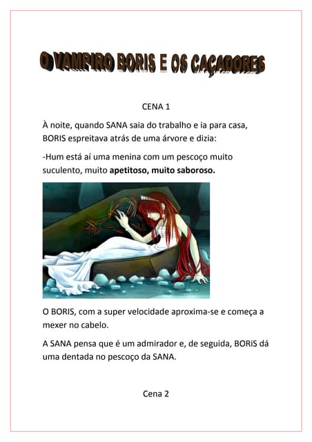 O Vampiro Boris E Os CaçAdores