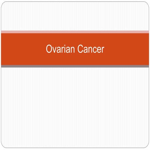 Ovarian cancer