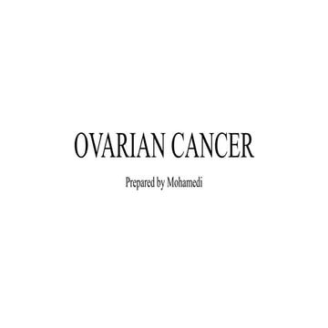 Ovarian cancer