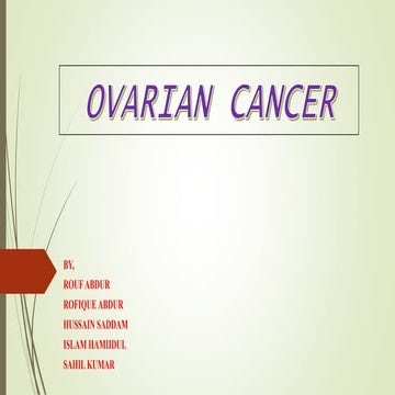 Ovarian cancer