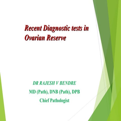 Ovarian reserve  laboratory diagnosis