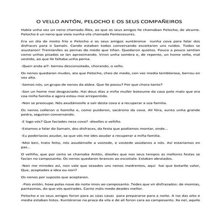 O VELLO ANTÓN, PELOCHO E OS SEUS COMPAÑEIROS