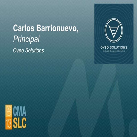 CMA Sponsor: Oveo Solutions