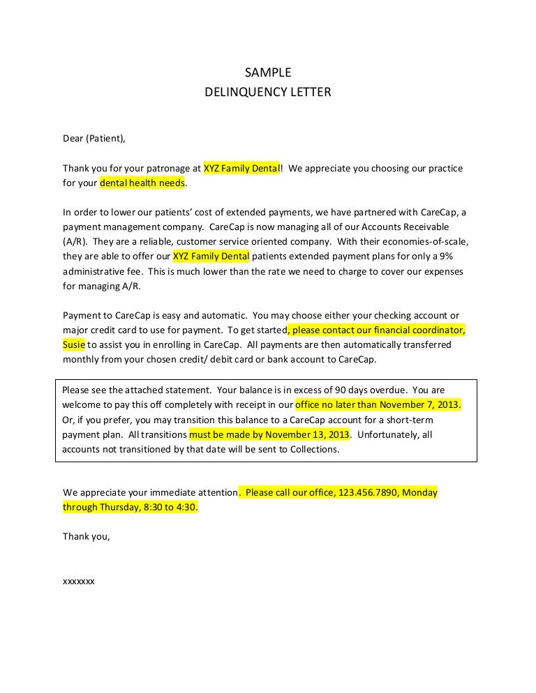 Sample Recap Letter Sample Recap Letter