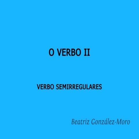 O verbo II