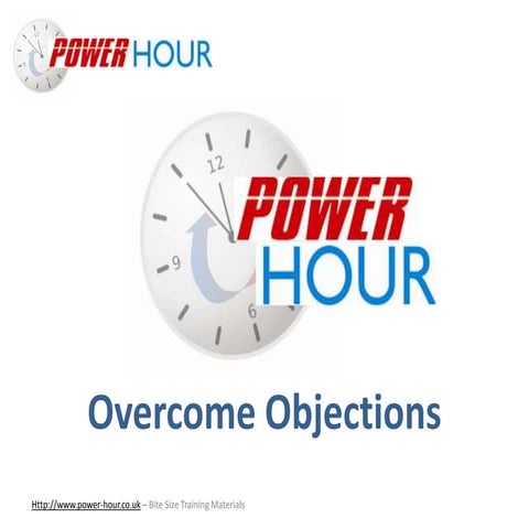 Overcome objections