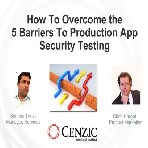 How to Overcome the 5 Barriers to Production App Security Testing