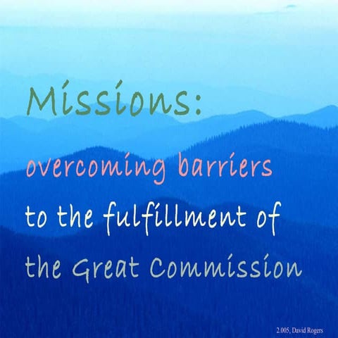 Overcoming barriers