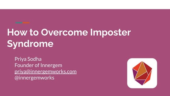 Overcoming Imposter Syndrome