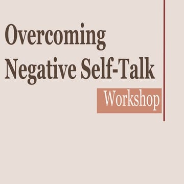 Overcoming Negative Self-Talk 
