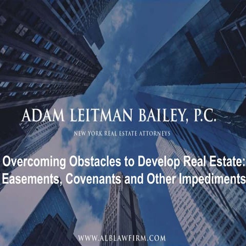 Property Battles: Easements, Adverse Possession and other Boundary Line Disputes