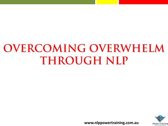 Stop the Overwhelm! | PPT