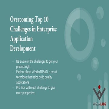 Overcoming Top 10 Challenges in Enterprise Application Development