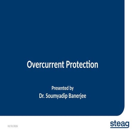 Basics of overcurrent protection | PPTX